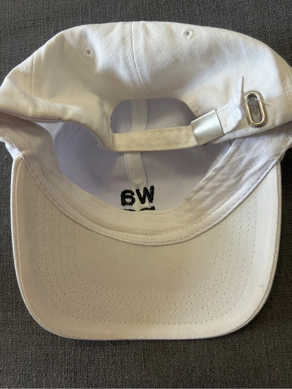 White baseball cap